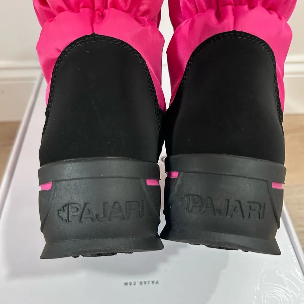 Pajar Canada Toboggan 2.0 Tall Zip Pink Barbiecore Snow Boot Sz 7 and 11 NWT